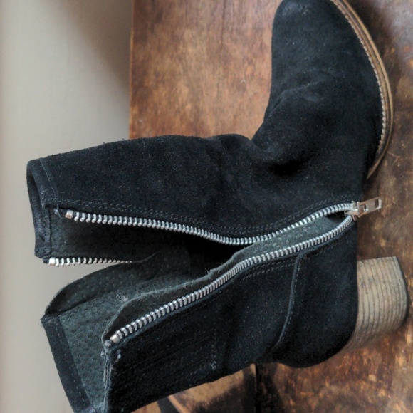 Jeffrey Campbell Suede Ruched Bi-Zip Booties - Picture 9 of 14